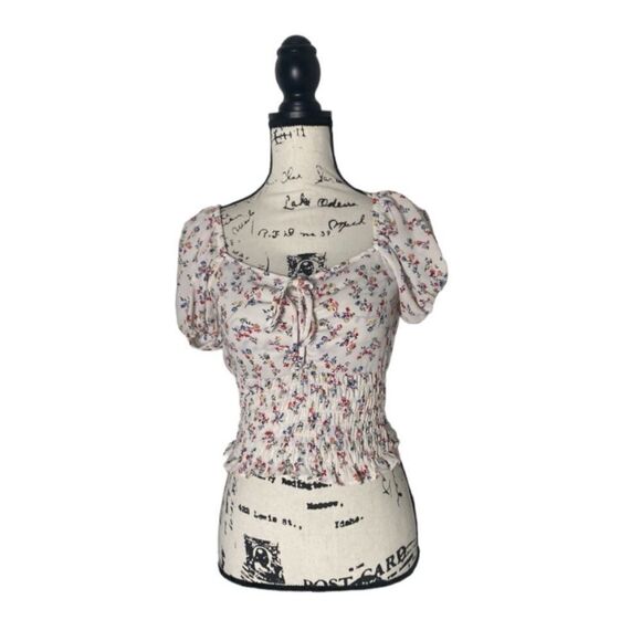 Sienna Sky SZ XS white peasent top - Picture 1 of 4